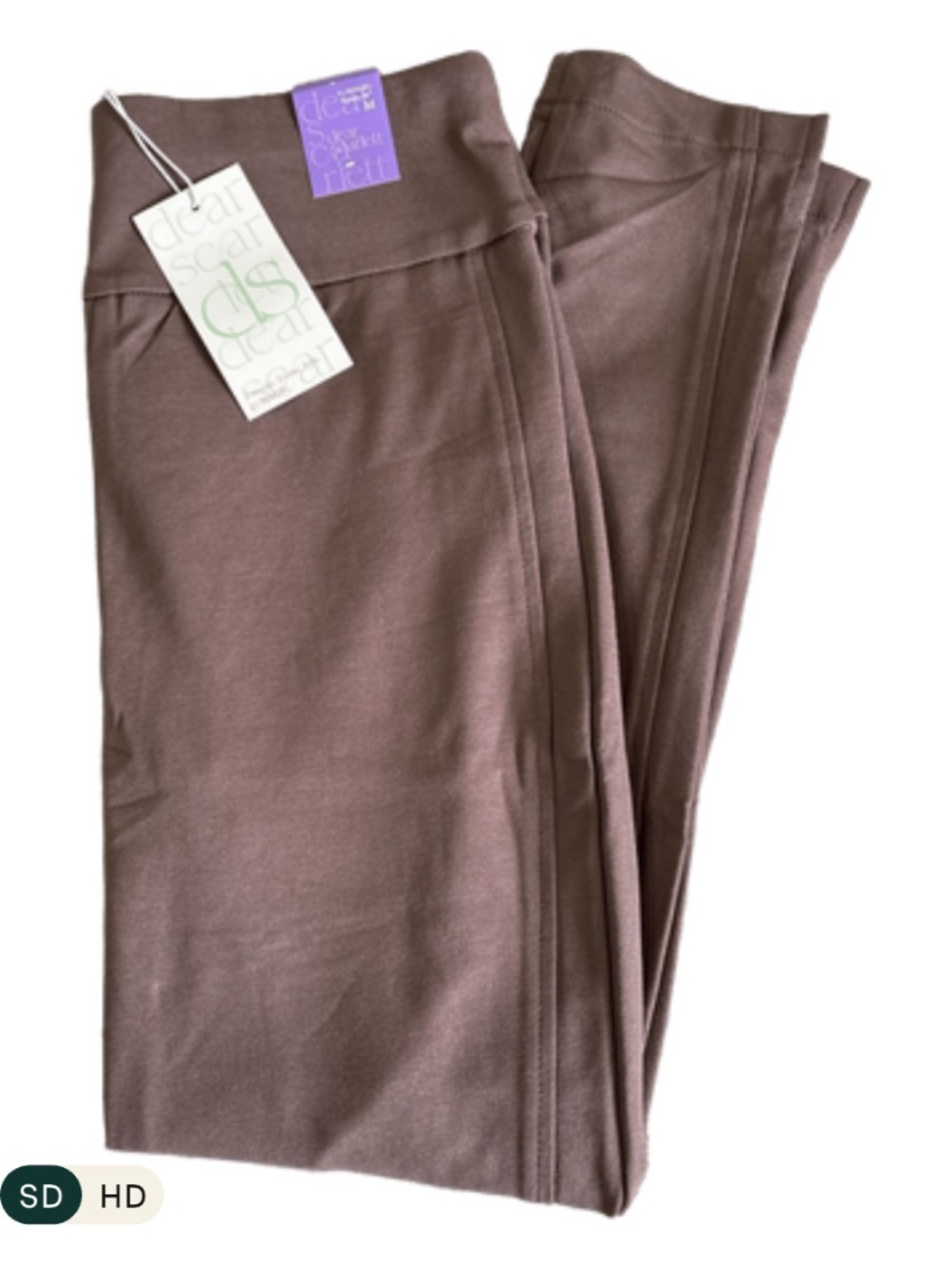 Dear Scarlett It’s Magic Skinny Pants Mocha Brown Size Medium NWT - Picture 4 of 4